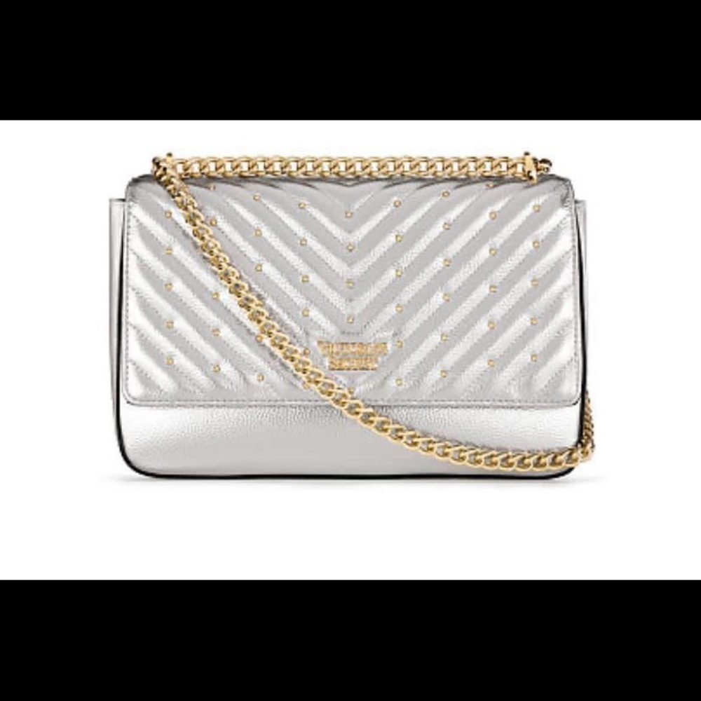 VS Studded V-Quilt Bond Street Shoulder Bag